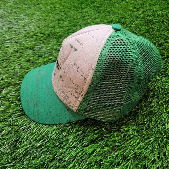 Vintage Y2K Quiksilver Trucker Hat AOP Logo Print Snapback Surf Skate - Picture 2 of 8